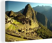 Machu Picchu dans la ville péruvienne de Cuzco Toile 120x80 cm - Tirage photo sur toile (Décoration murale salon / chambre)