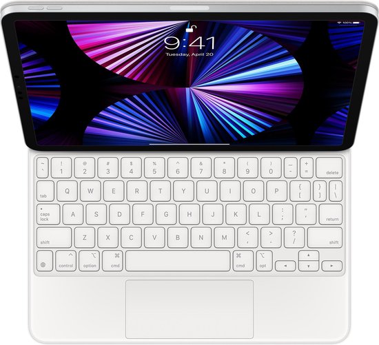 Apple Magic Keyboard（iPad Air 13） Magic Keyboard voor 13‑inch iPad Air (M3) - Deens - Wit