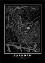 Poster Stad Zaandam A4 - 21 x 30 cm (Exclusief Lijst)