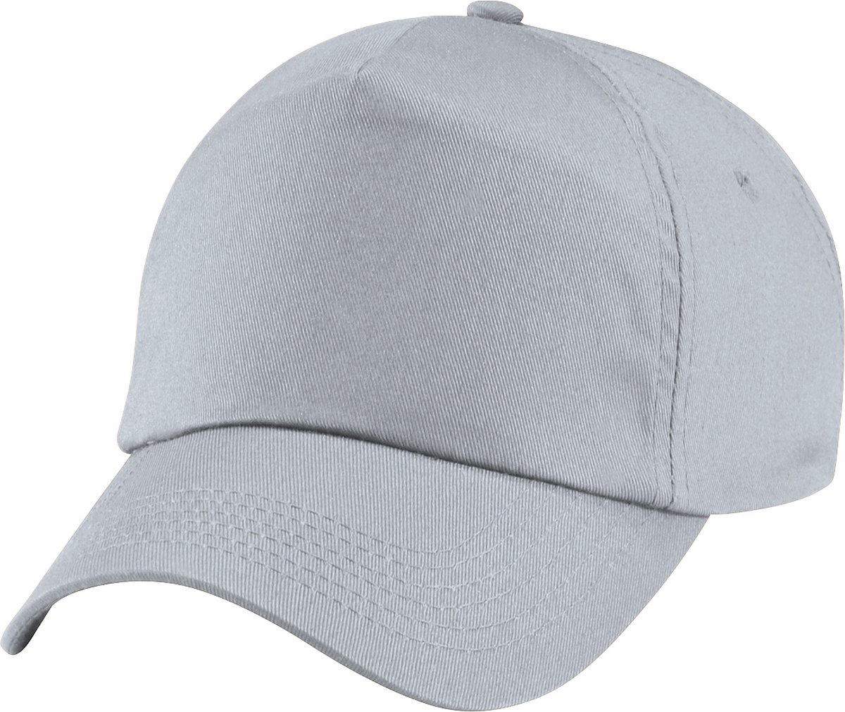 Beechfield Unisex Plain Original 5 Panel Baseball Cap (Pakket van 2) (Lichtgrijs)