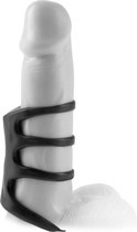 Vibrating Power Cage - Black - Sleeves -