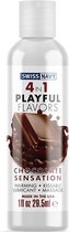 Swiss Navy 4 in 1 Chocolate Sensation 1 oz/30 ml - Lubricants - Lubricants With Taste