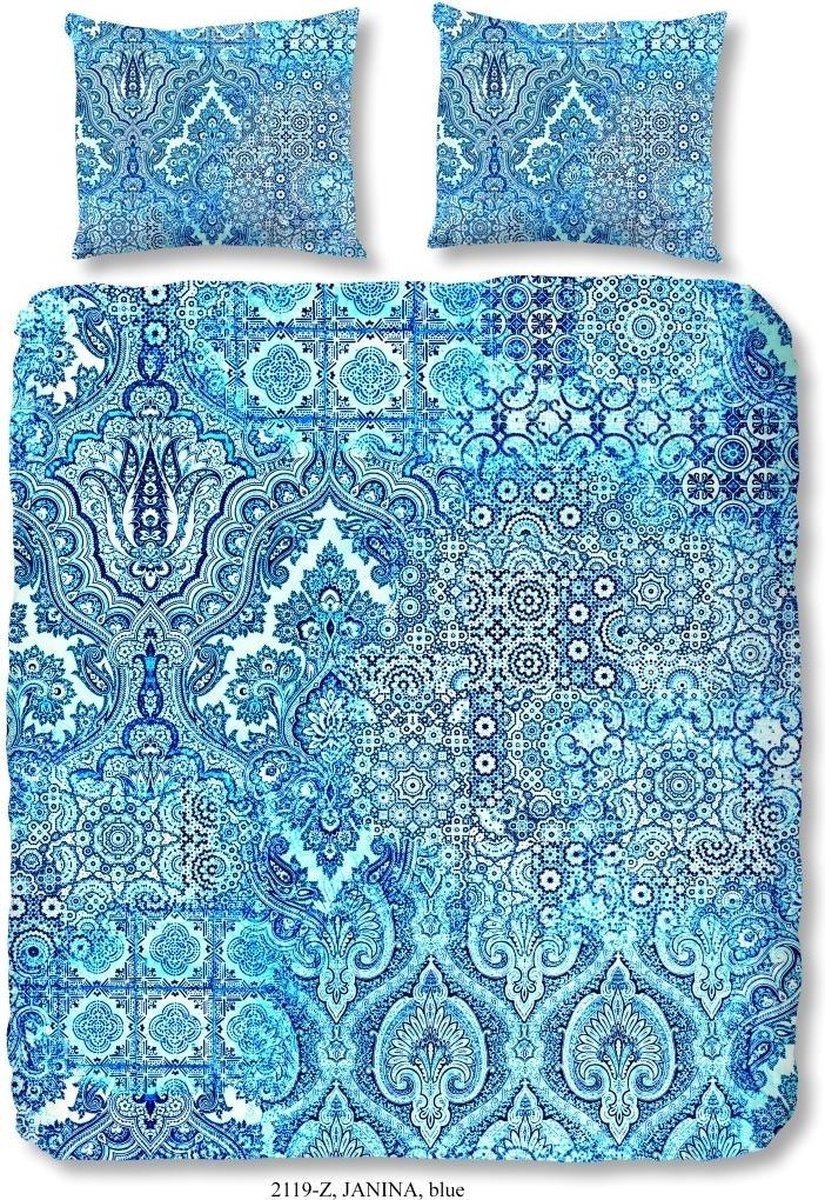 ZouZou Dekbedovertrek Janina - Tweepersoons - 200x200/220 cm - Blauw