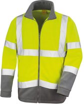 Result Core Mens Reflective Safety Micro Fleece Jacket (Pakket van 2) (Geel)