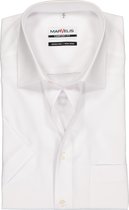 MARVELIS comfort fit overhemd - korte mouw - wit - Strijkvrij - Boordmaat: 48