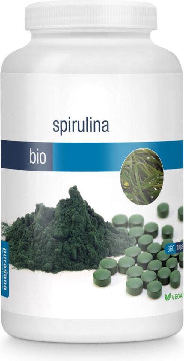 Goedkoopste Spirulina tabletten bio 360 pcs. - Geeft energie - Handig in gebruik