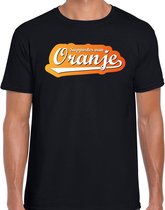 Zwart t-shirt Holland / Nederland supporter van oranje EK/ WK voor heren XXL