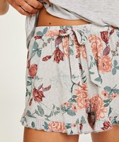 Hunkemöller Dames Nachtmode Korte pyjama set  - Grijs - maat XS