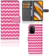 Hoesje ontwerpen Poco F3 | Xiaomi Mi 11i GSM Hoesje ontwerpen Waves Pink
