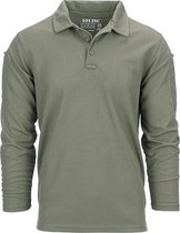 101 INC - Tactical polo Quick Dry long sleeve (kleur: Groen / maat: XXL)