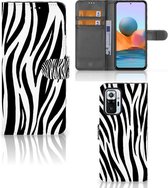 Beschermhoesje Xiaomi Redmi Note 10 Pro Smartphone Hoesje Zebra