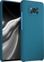 kwmobile telefoonhoesje voor Xiaomi Poco X3 NFC / Poco X3 Pro - Hoesje met siliconen coating - Smartphone case in mat petrol
