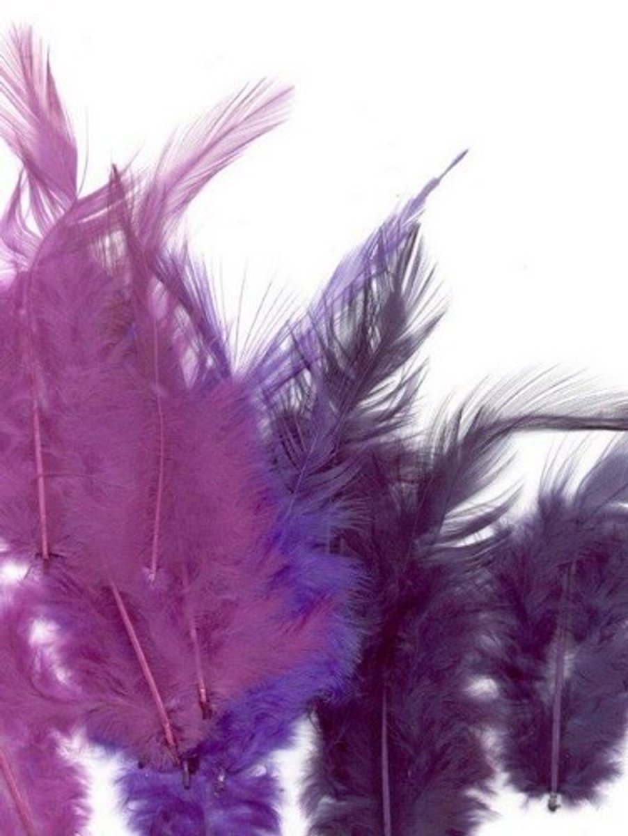 Creative Feathers 8,5-15cm 15pcs purple