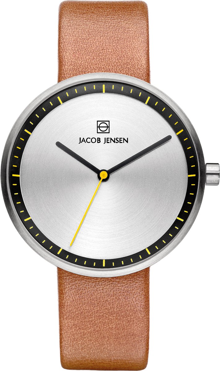 Jacob Jensen 281 horloge dames - bruin - edelstaal