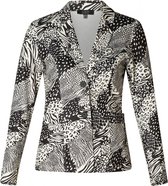 ES&SY Tara Blazer - Black/Multi-Colour - maat 46