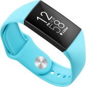 Siliconen Smartwatch bandje - Geschikt voor  Fitbit Charge 3 sport bandje - blue sea - Maat: S - Horlogeband / Polsband / Armband