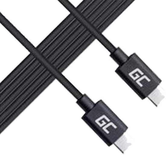 GREEN CELL Oplader USB-C 60W PD Met Kabel USB-C voor Apple MacBook Pro 13,  Asus... | bol.com