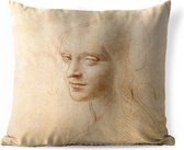 Buitenkussens - Tuin - Schets - Leonardo da Vinci - 50x50 cm