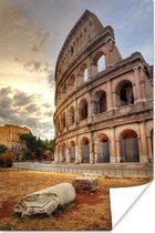 Poster Rome - Colosseum - Italië - Rome - Geschiedenis - Zon - 40x60 cm