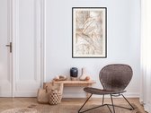 Artgeist - Schilderij - Copper Leaves - Multicolor - 20 X 30 Cm