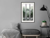 Artgeist - Schilderij - Eternal Forest Â€“ Triptych - Multicolor - 40 X 60 Cm