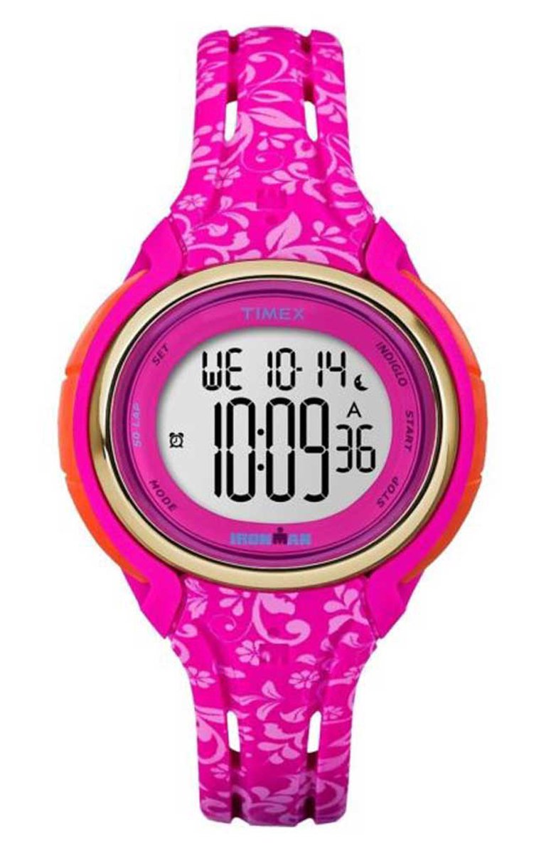 Timex Ironman Sleek TW5M03000 Horloge - Siliconen - Roze - Ø 38 mm