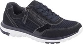 medicus Blauwe leren sneaker sierrits - Maat 37