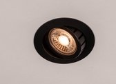 Lumidora Inbouwspot 73898 - Ingebouwd LED - 10.0 Watt - 600 Lumen - 3000 Kelvin - Zwart - Metaal - Buitenlamp - Badkamerlamp - IP54 - ⌀ 10 cm