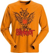 Slipknot Longsleeve shirt -S- Winged Devil Oranje