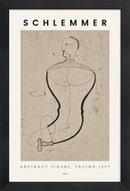 JUNIQE - Poster in houten lijst Schlemmer - Abstract Figure, Facing