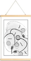 JUNIQE - Posterhanger Together -30x45 /Wit & Zwart