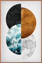 JUNIQE - Poster met kunststof lijst Copper 02 -30x45 /Kleurrijk