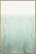 JUNIQE - Poster met kunststof lijst Fading Green Eucalyptus -20x30