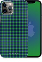 Lushery Hoesje - geschikt voor iPhone 12 - Fashion Back Case Hoesje - Touch of Tartan