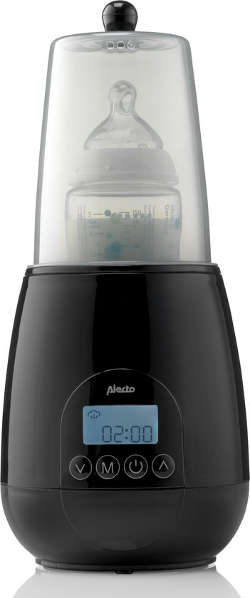 Alecto BW700BK - Snelle digitale flessenwarmer voor opwarming, sterilisatie en ontdooien - Zwart