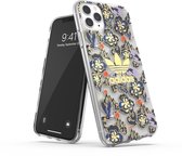 adidas Originals kunststof bloemen, vogels en bergen hoesje voor iPhone 11 Pro Max - transparant