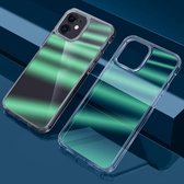 Dazzle Color TPU + PC Transparante beschermhoes voor iPhone 11 (groen licht)