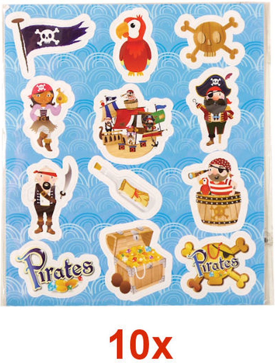 10 STUKS - LUXE PIRATEN - Traktatie Doos - INCLUSIEF SPEELGOED - Traktaties Uitdeelcadeaus voor Verjaardagen en Kinderfeestjes — afbeelding 4