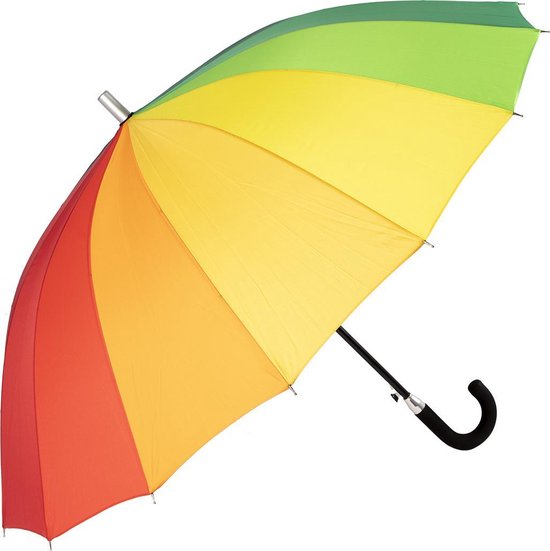 Parapluie Biggdesign Adultes - 16 Bones - Résistant au Vent - Design Léger - Zwart - Pour Hommes et Femmes - Ø105 cm