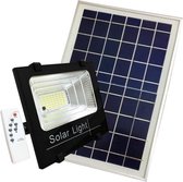100W dimbare LED-schijnwerper op zonne-energie met schemerdetector (inclusief zonnepaneel + afstandsbediening) - Koel wit licht