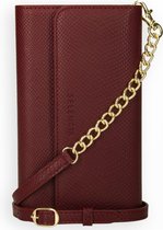 Selencia Tierra Uitneembare Slang Clutch Samsung Galaxy S21 hoesje - Rood