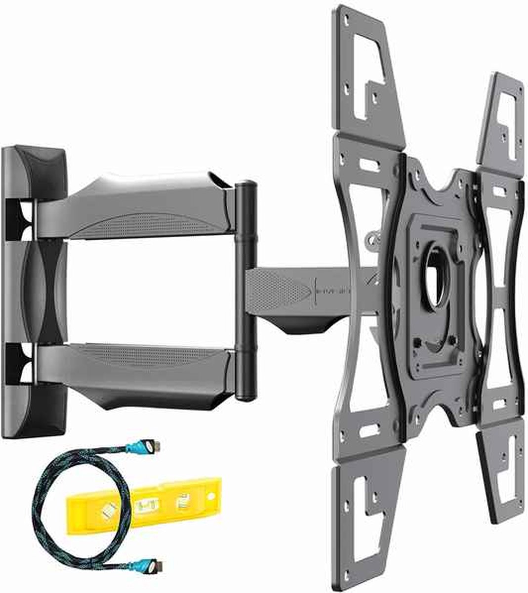 TV muurbeugel voor schermen van 26-60 inch - VESA 100x100mm tot 400x400mm - Kantelen, draaien en uitschuiven - Max draagvermogen 40 kg (HDTV-L)