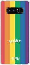 6F hoesje - geschikt voor Samsung Galaxy Note 8 -  Transparant TPU Case - #LGBT - #LGBT #ffffff