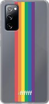 6F hoesje - geschikt voor Samsung Galaxy S20 FE - Transparant TPU Case - #LGBT - Vertical #ffffff