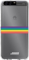 Huawei P10 Hoesje Transparant TPU Case - #LGBT - Horizontal #ffffff
