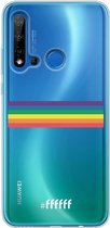 6F hoesje - geschikt voor Huawei P20 Lite (2019) -  Transparant TPU Case - #LGBT - Horizontal #ffffff