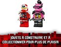 Minifiguren van Digi Kai en Richie, met de tekst 'Jouets à construire et à collectionner pour plus de plaisir'.