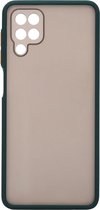 Shop4 - Samsung Galaxy M12 Hoesje - Bumper Back Case Donker Groen