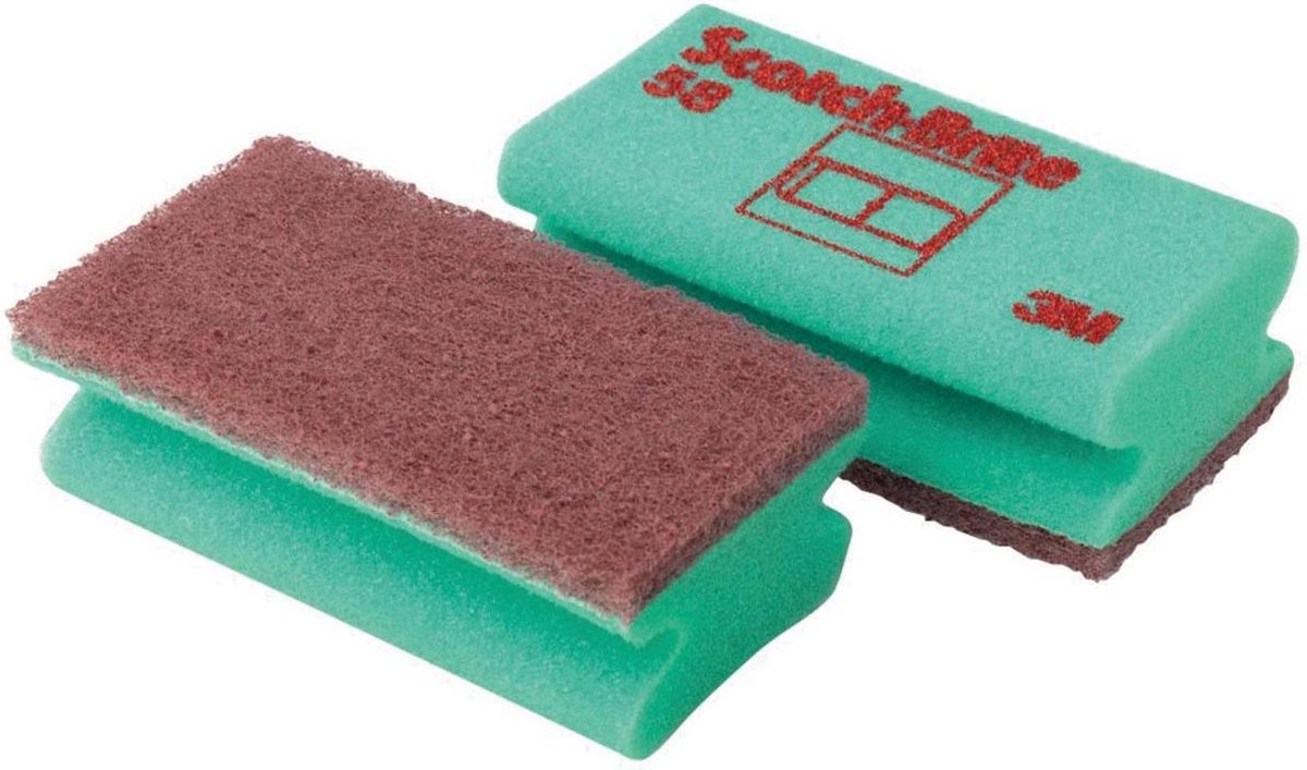 Scotch Brite Scouring Pad For Delicate Surfaces, Ft 7 X 13 Cm, Green, Pack Of 10