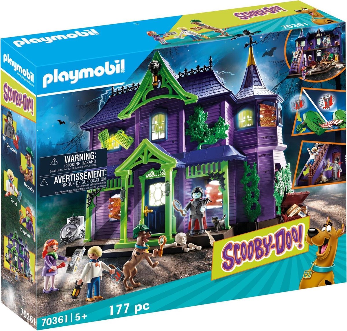 PLAYMOBIL SCOOBY-DOO! Avontuur in Mystery Mansion - 70361